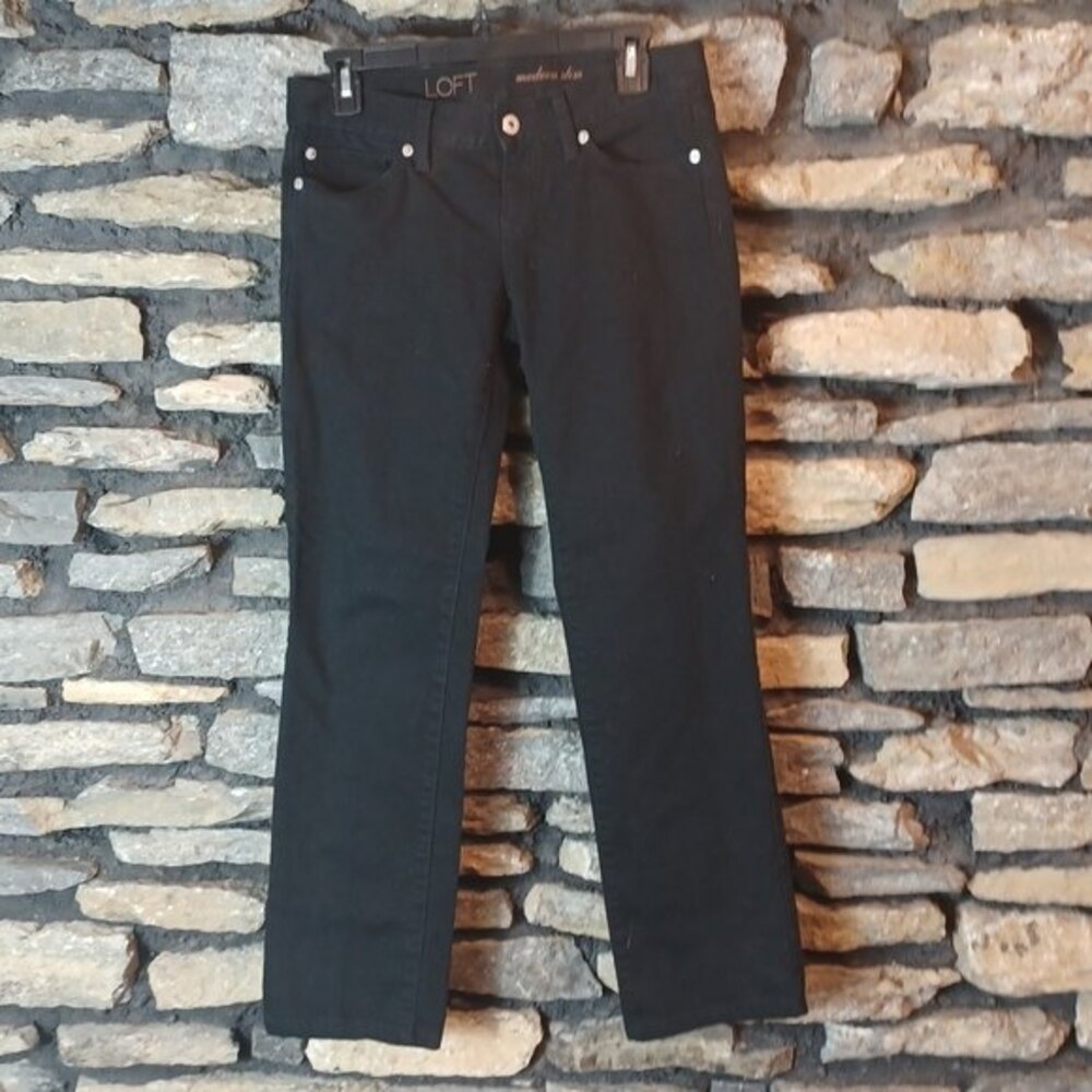 LOFT modern slim straight cut jeans sz 25